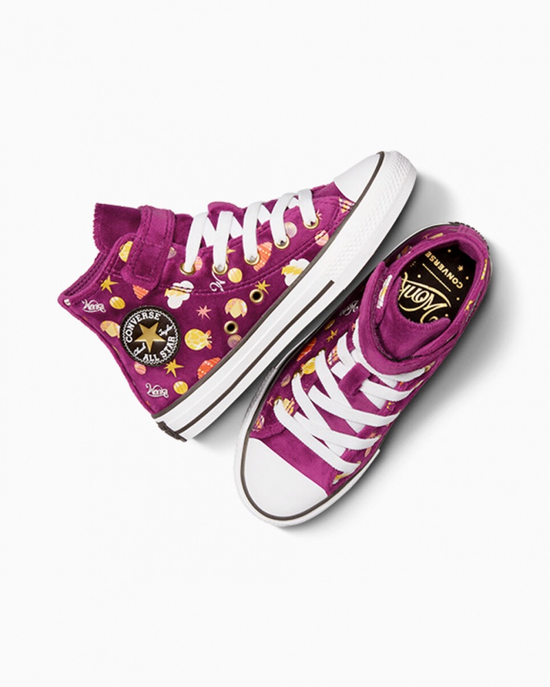 Converse Converse x Wonka Chuck Taylor All Star Easy On Lila Guld Vita | 264DZUSOM