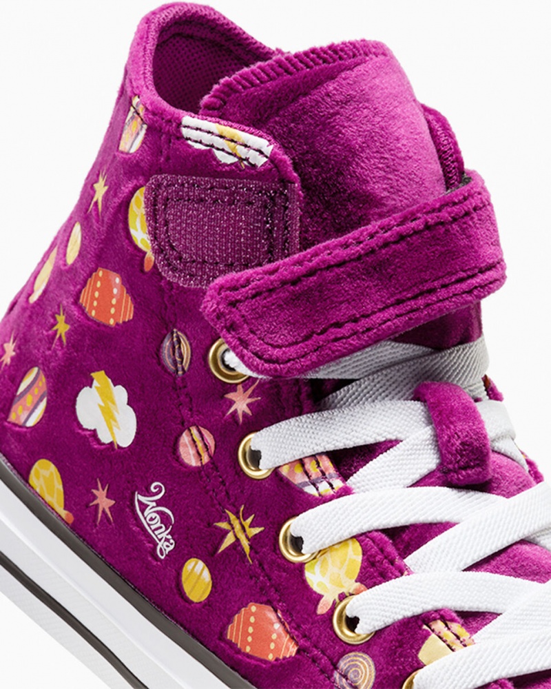 Converse Converse x Wonka Chuck Taylor All Star Easy On Lila Guld Vita | 264DZUSOM