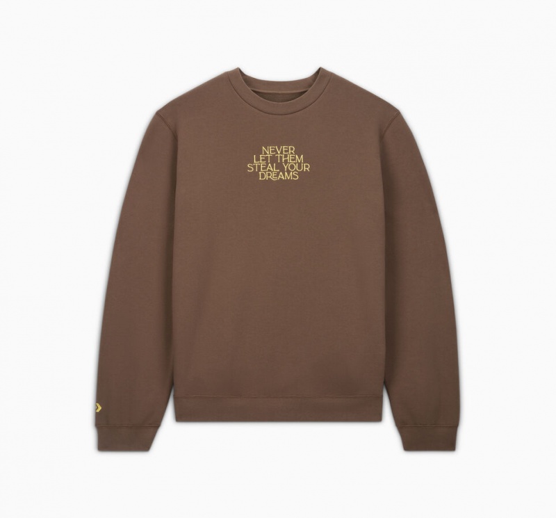 Converse Converse x Wonka French Terry Crew Engine Smoke Wavy Line | 534WXVDFE
