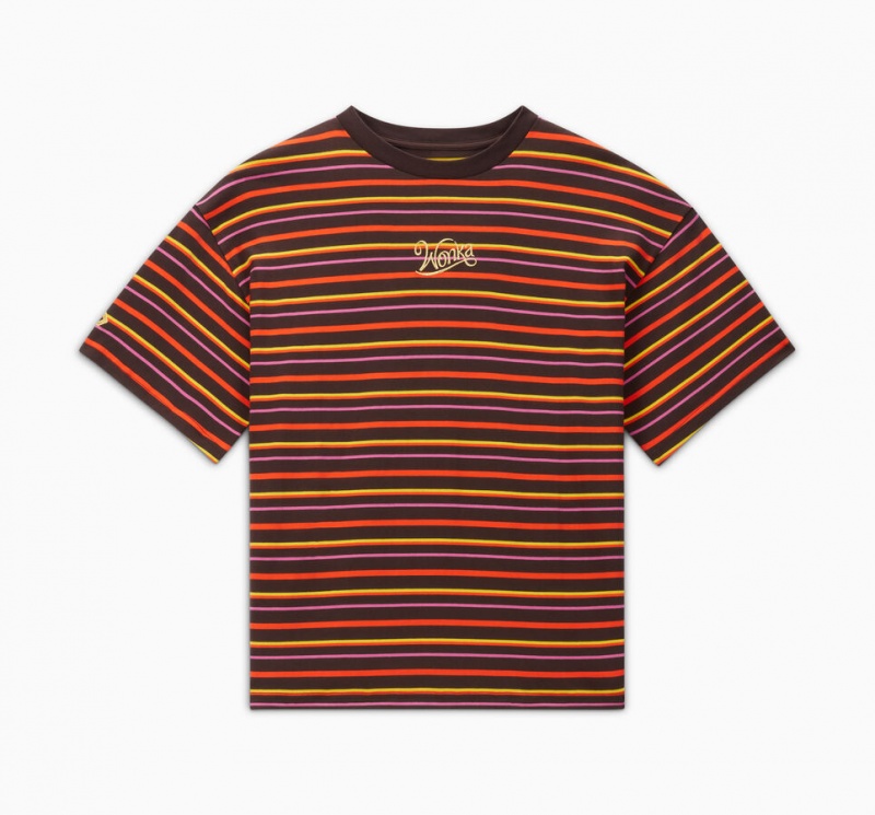 Converse Converse x Wonka Randig T-Shirt Randig | 567DXHENQ