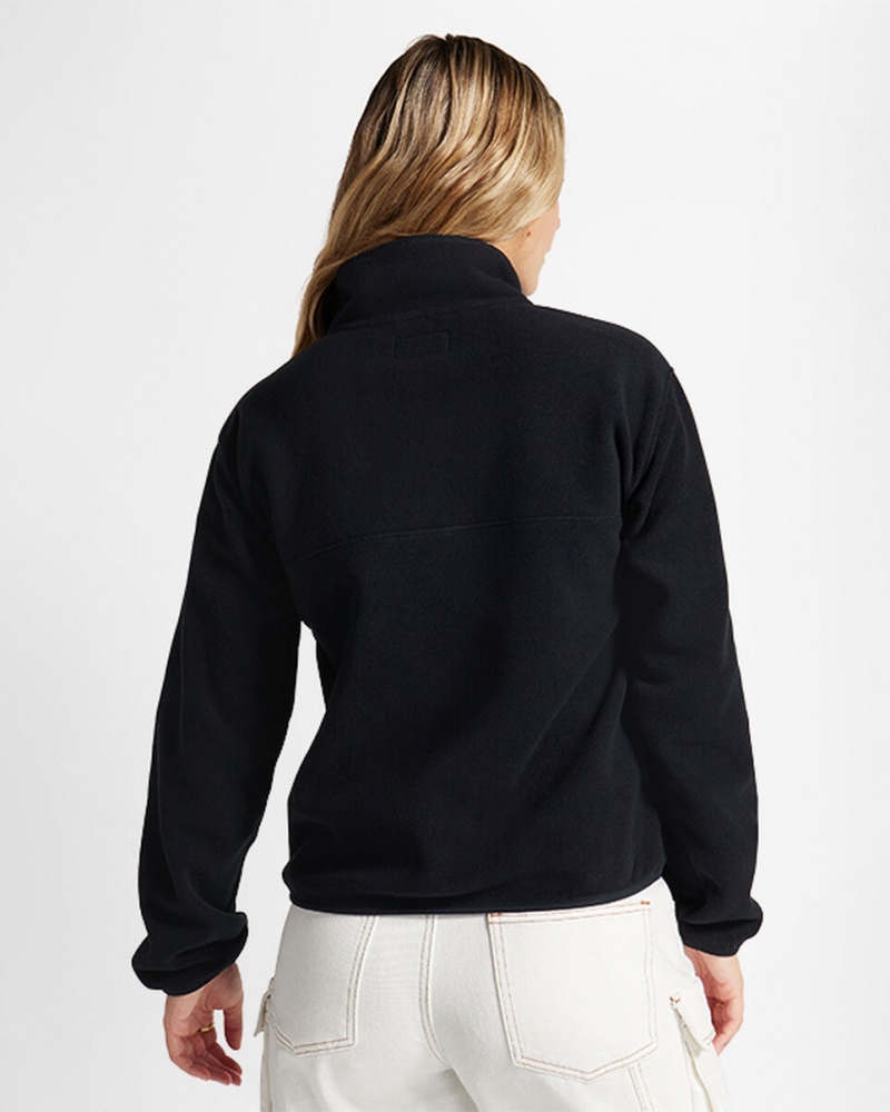 Converse Counter Climate Polar Fleece Half-Zip Popover Svarta | 960ABCUNQ