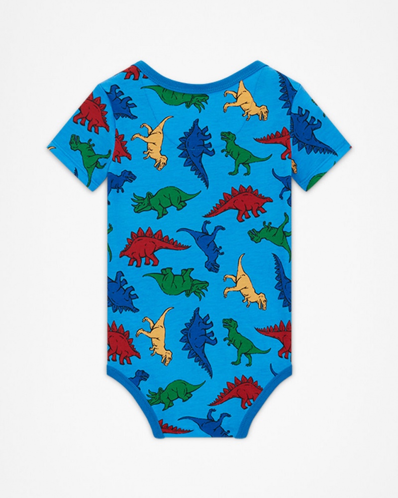 Converse Dino Explorer Hooded Coverall & Bodysuit Set Marinblå | 065LJYRQT