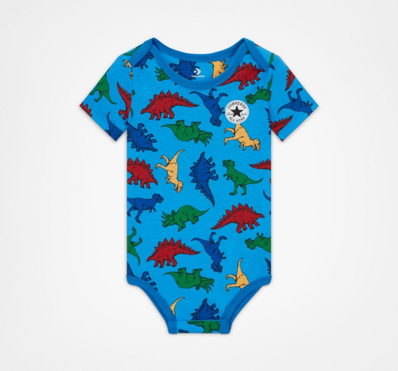 Converse Dino Explorer Hooded Coverall & Bodysuit Set Marinblå | 065LJYRQT