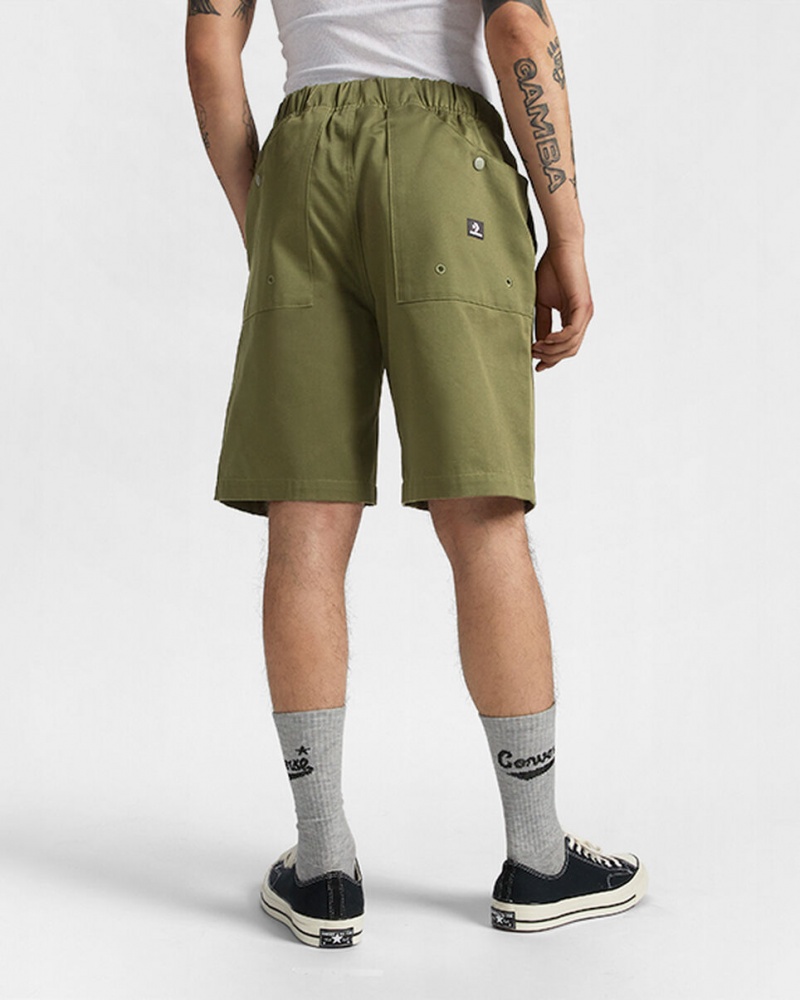 Converse Elevated Lätta Cargo Korta Gröna | 384FKGSEB