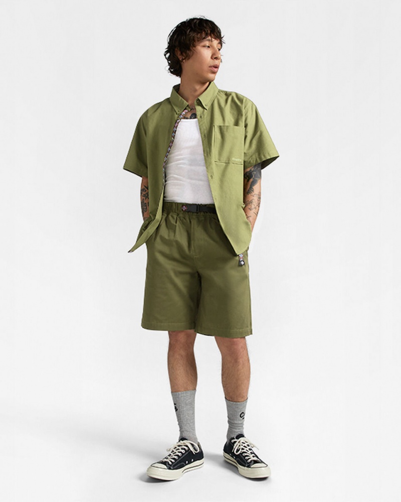 Converse Elevated Lätta Cargo Korta Gröna | 384FKGSEB