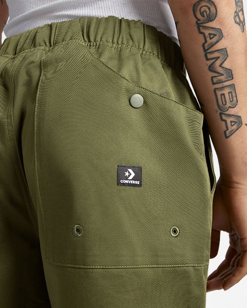 Converse Elevated Lätta Cargo Korta Gröna | 384FKGSEB