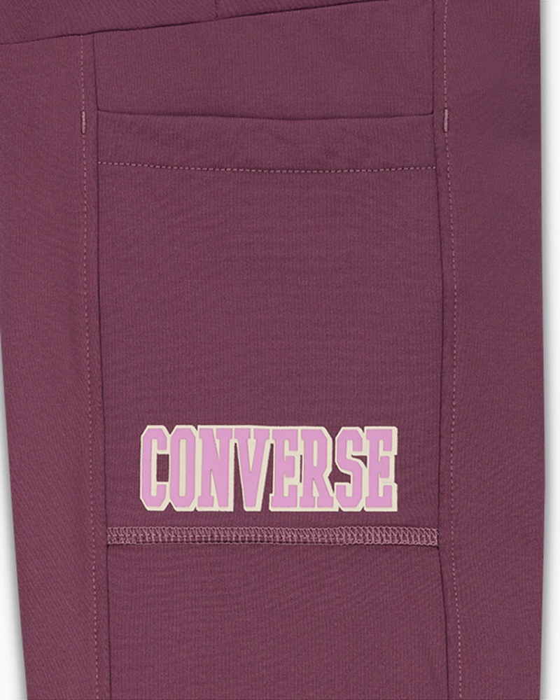 Converse High Rise Flare Leggings Dreamy Dahlia | 150ZEXJUY