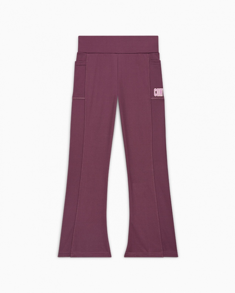 Converse High Rise Flare Leggings Dreamy Dahlia | 150ZEXJUY