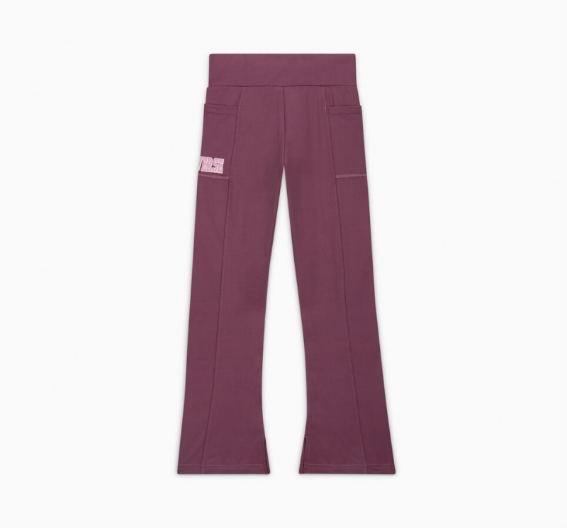 Converse High Rise Flare Leggings Dreamy Dahlia | 150ZEXJUY