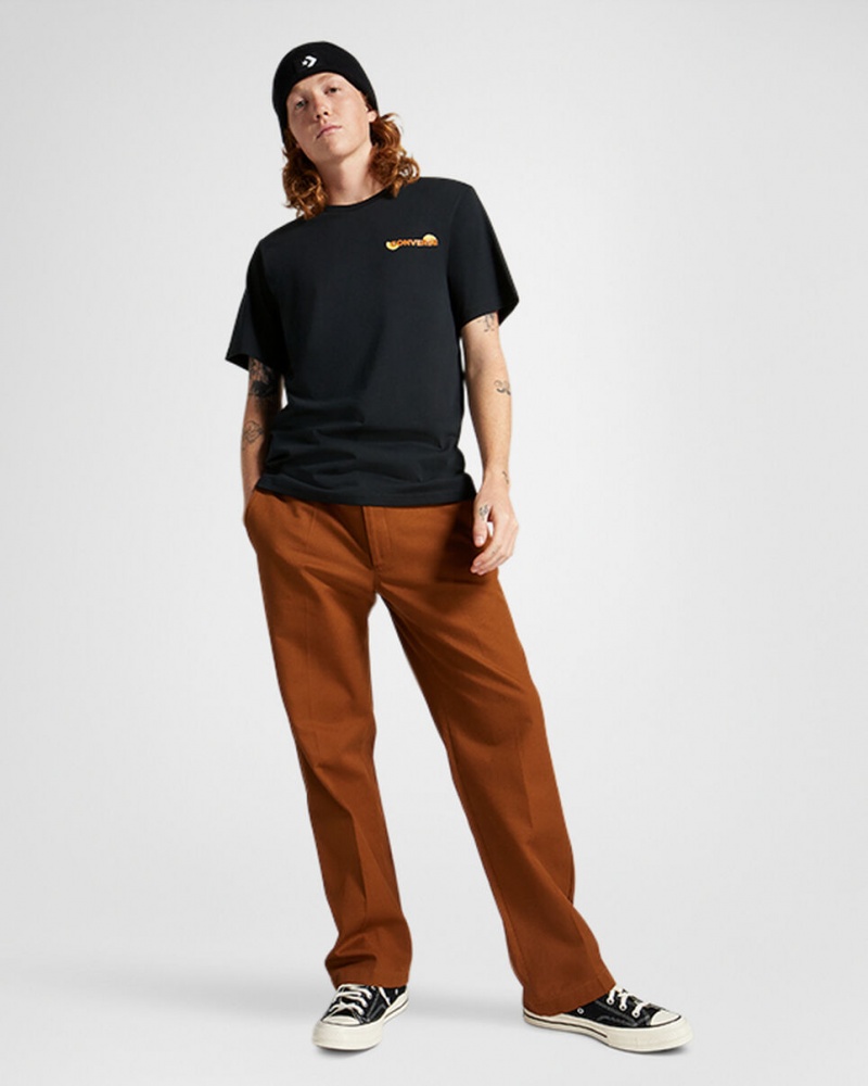 Converse How-To Lemonade T-Shirt Svarta | 532KRCTFZ
