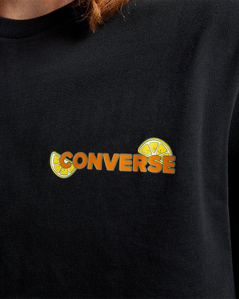 Converse How-To Lemonade T-Shirt Svarta | 679KZOLEX
