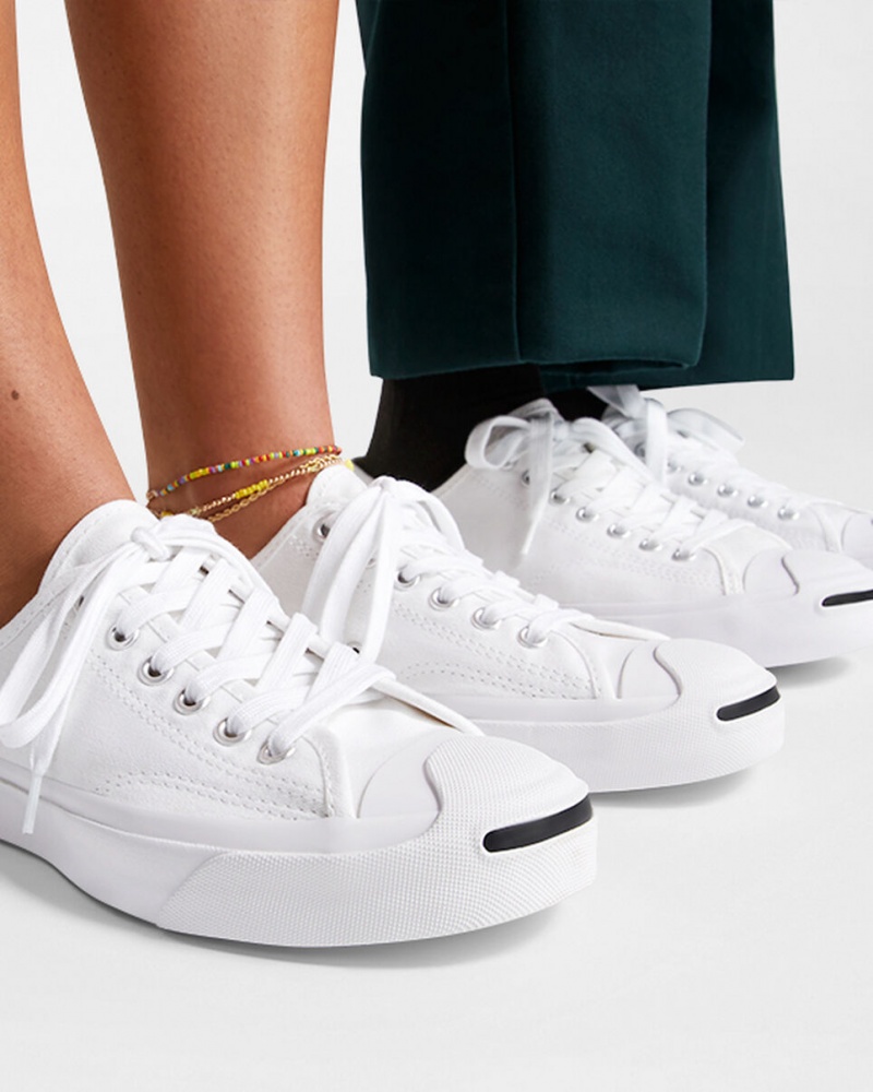 Converse Jack Purcell Vita Vita Svarta | 184DINCGS