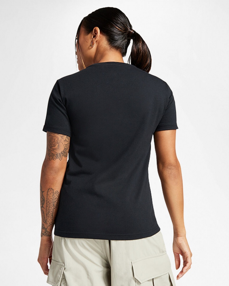 Converse Outdoor Art T-Shirt Svarta | 829MRJEDZ