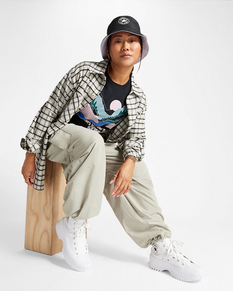 Converse Outdoor Art T-Shirt Svarta | 829MRJEDZ