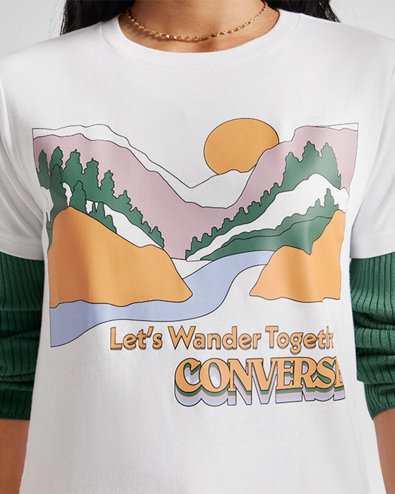Converse Outdoor Art T-Shirt Vita | 815LHFCDO
