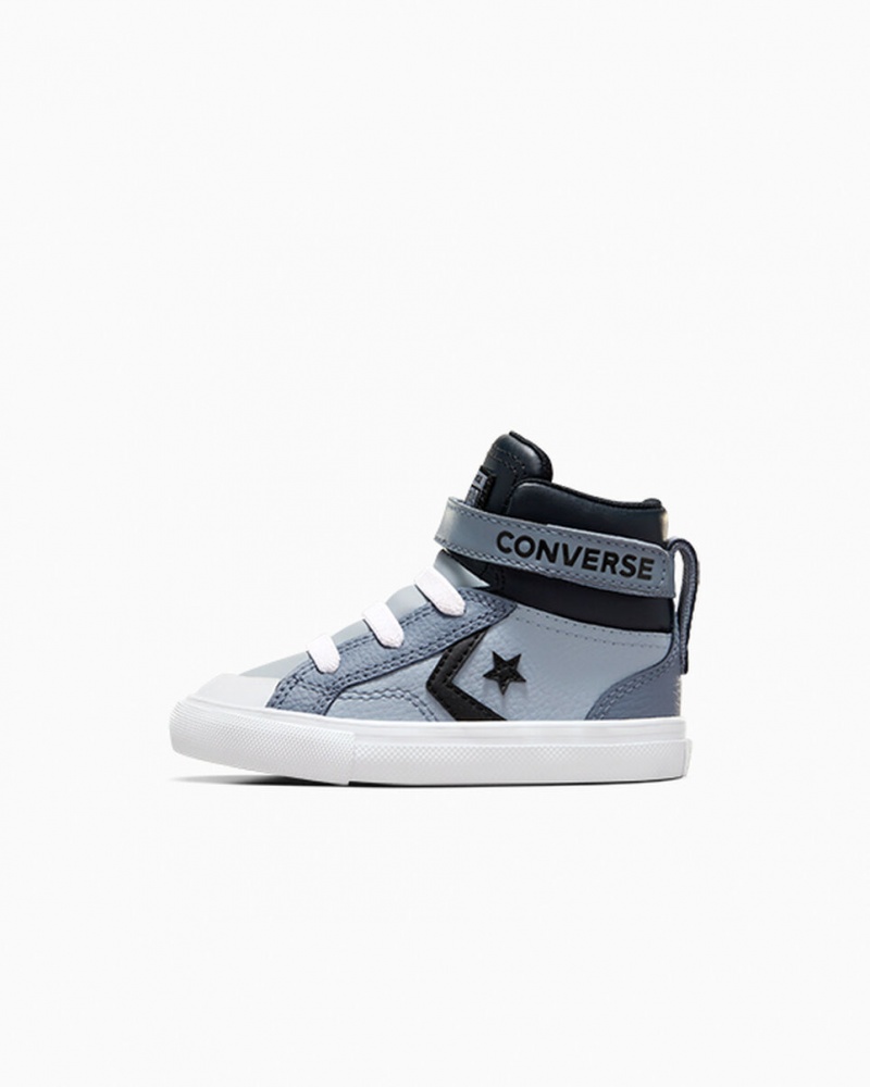 Converse Pro Blaze Rem Läder Silver Svarta Vita | 073CTWJDF