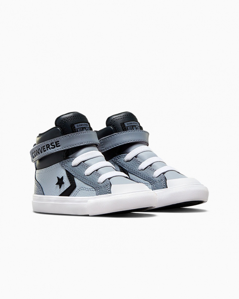 Converse Pro Blaze Rem Läder Silver Svarta Vita | 073CTWJDF