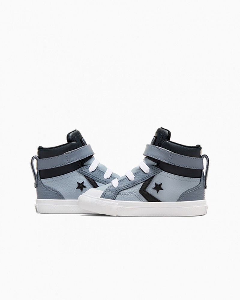 Converse Pro Blaze Rem Läder Silver Svarta Vita | 073CTWJDF
