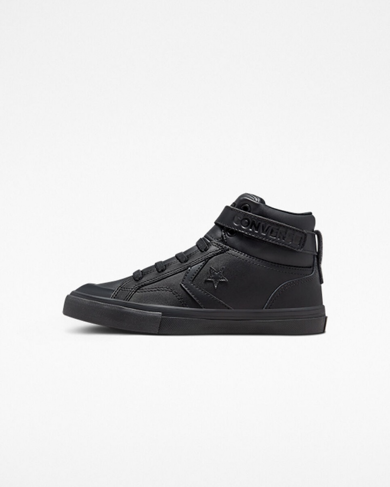 Converse Pro Blaze Rem Läder Svarta Svarta Svarta | 416THNRGW