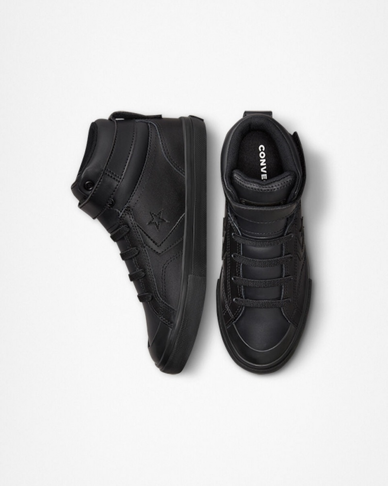 Converse Pro Blaze Rem Läder Svarta Svarta Svarta | 416THNRGW