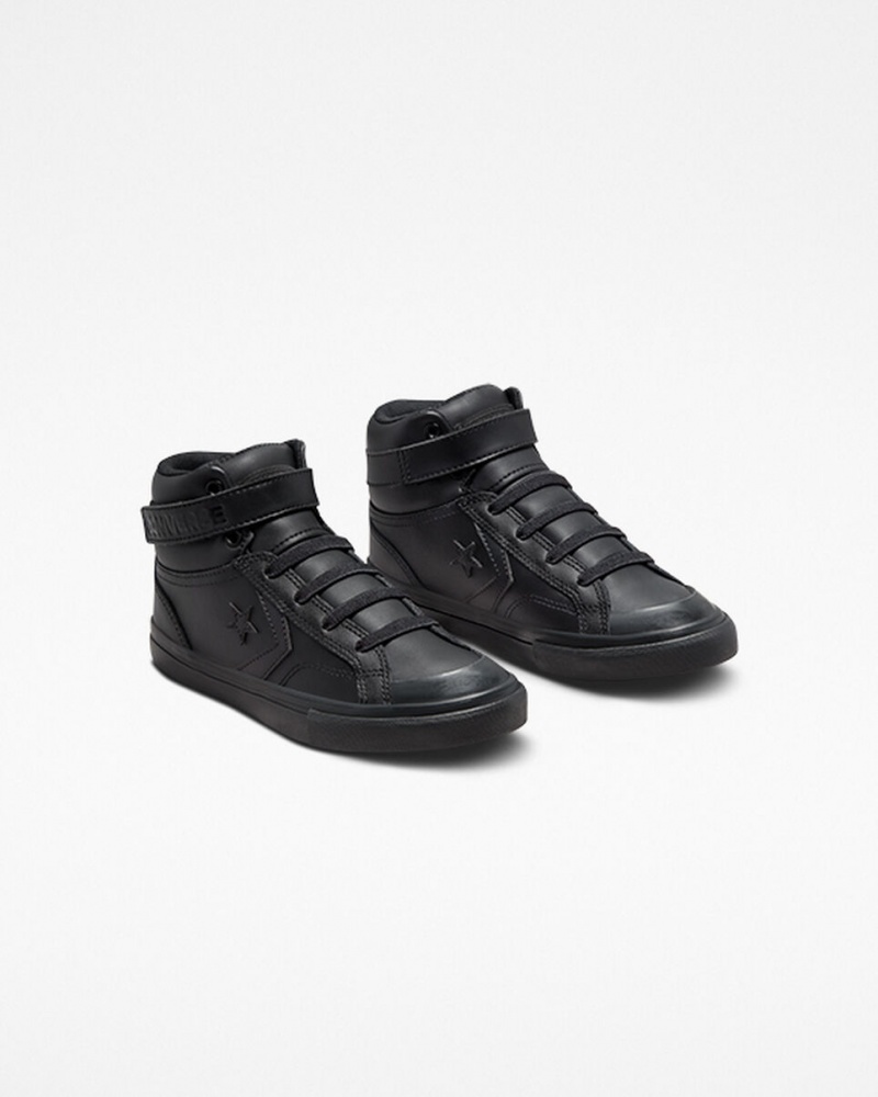 Converse Pro Blaze Rem Läder Svarta Svarta Svarta | 416THNRGW