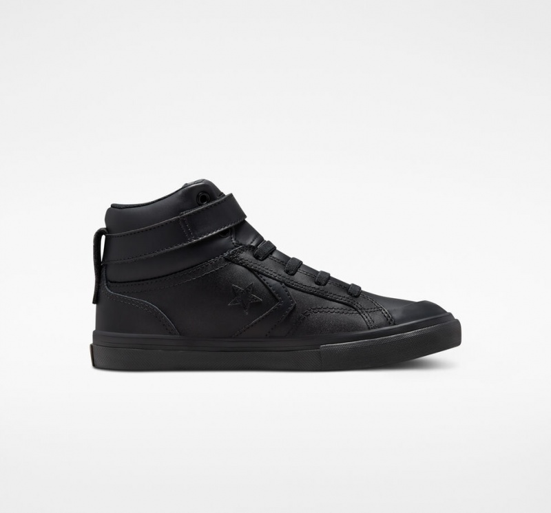 Converse Pro Blaze Rem Läder Svarta Svarta Svarta | 416THNRGW