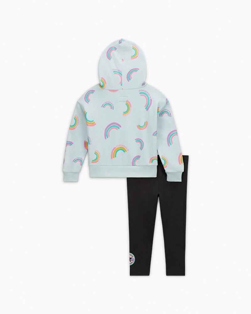Converse Rainbow Hoodie & Leggings Set Svarta | 125TSJBWF