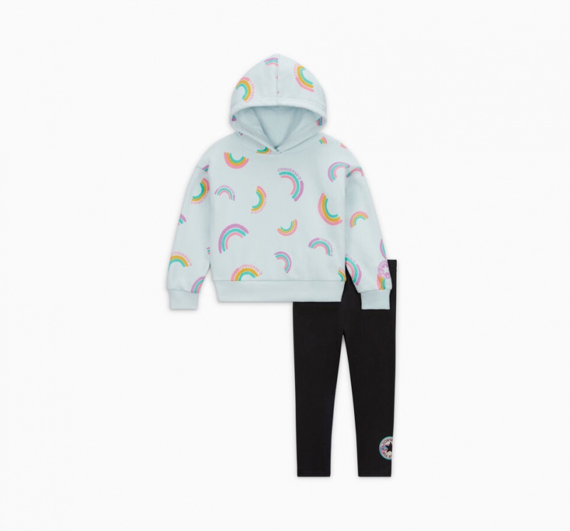 Converse Rainbow Hoodie & Leggings Set Svarta | 125TSJBWF