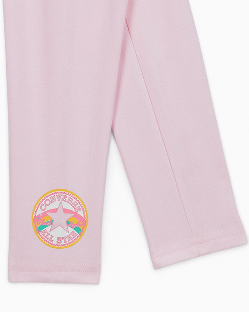 Converse Rainbow Hoodie & Leggings Set Rosa | 213ZYBXSV