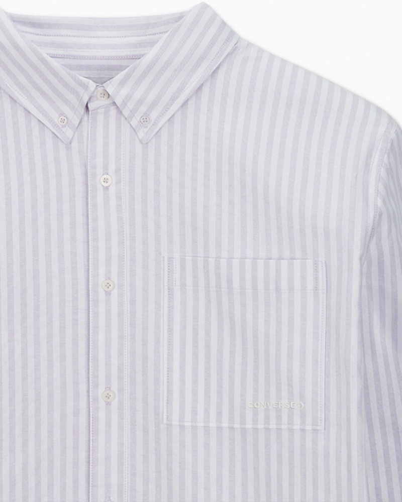 Converse Randig Oxford Button-Up Shirt Randig | 712SFVJOW