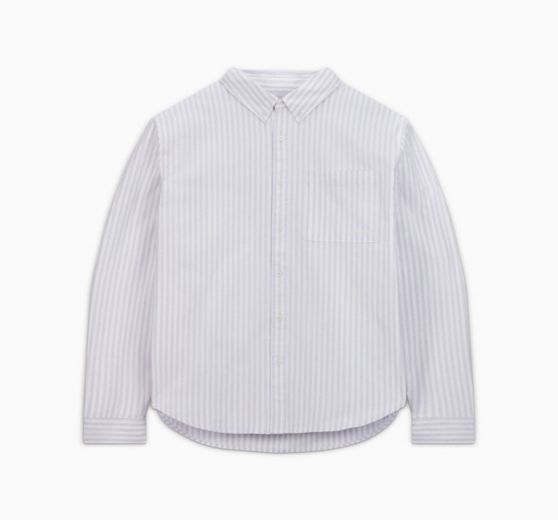 Converse Randig Oxford Button-Up Shirt Randig | 712SFVJOW