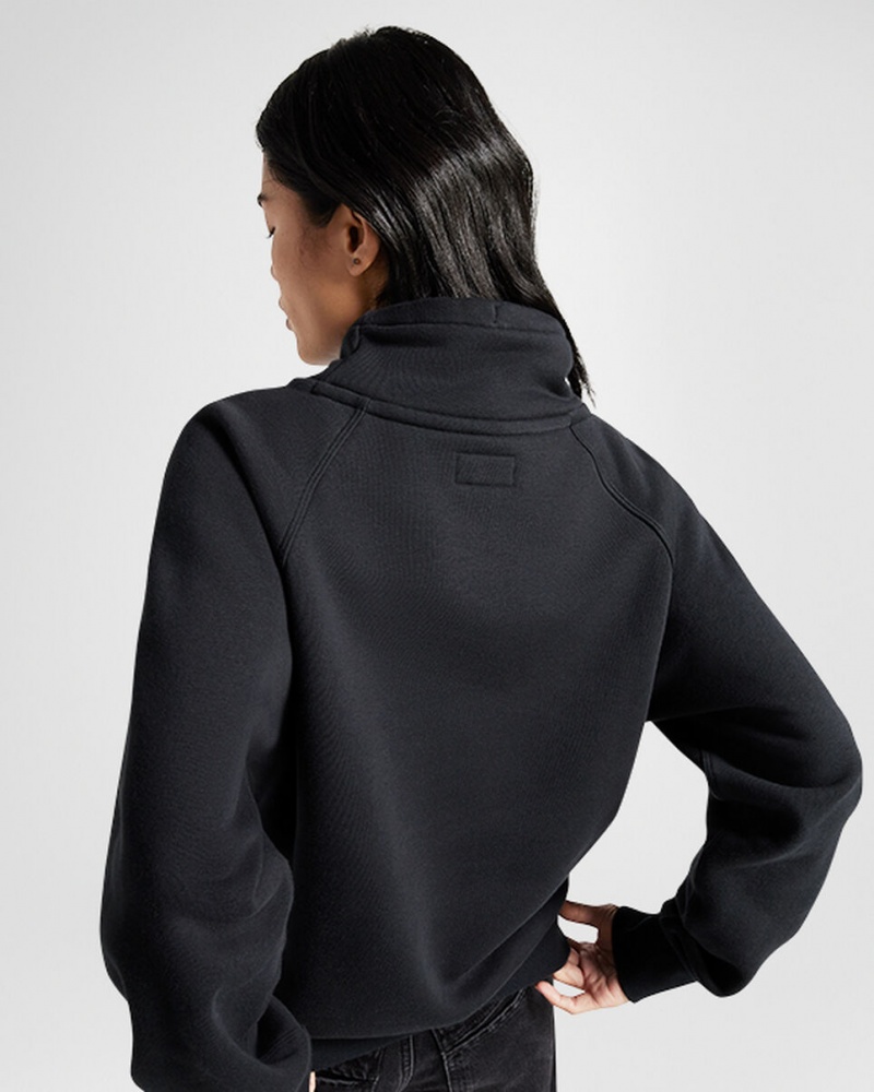 Converse Retro Chuck Taylor Mock Neck Pullover Svarta | 746WFLEZP