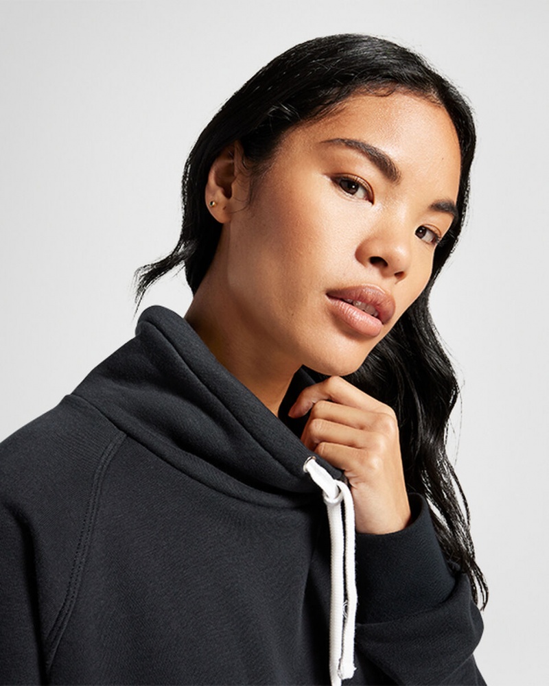 Converse Retro Chuck Taylor Mock Neck Pullover Svarta | 746WFLEZP
