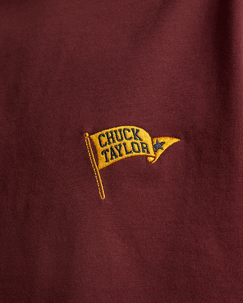 Converse Retro Flag T-Shirt Cherry Daze | 783XPVBJE