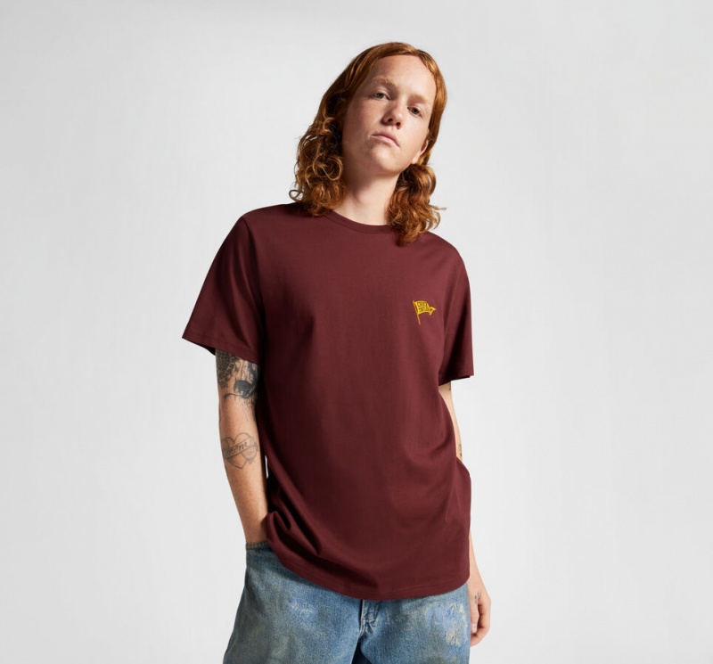 Converse Retro Flag T-Shirt Cherry Daze | 783XPVBJE