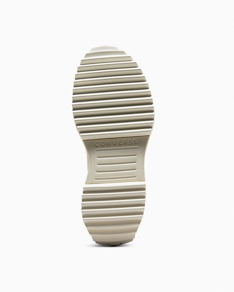 Converse Run Star Hike Platform Läder Svarta Vita | 063TLEWFY