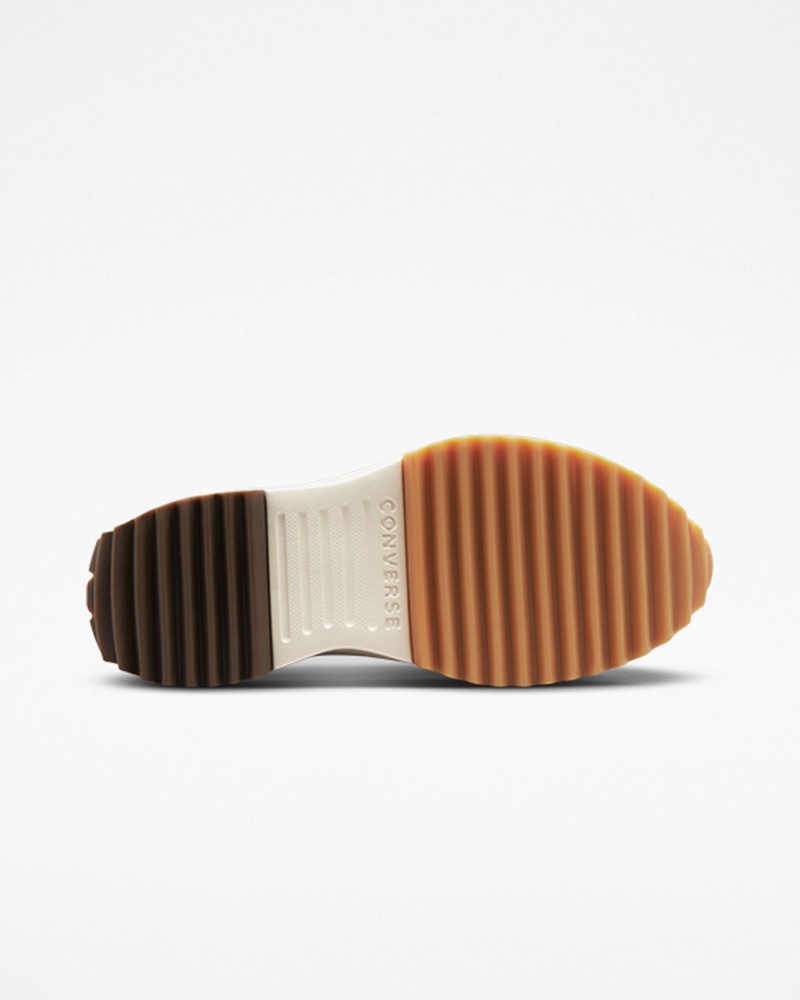 Converse Run Star Hike Platform Läder Svarta | 539LGHIQA