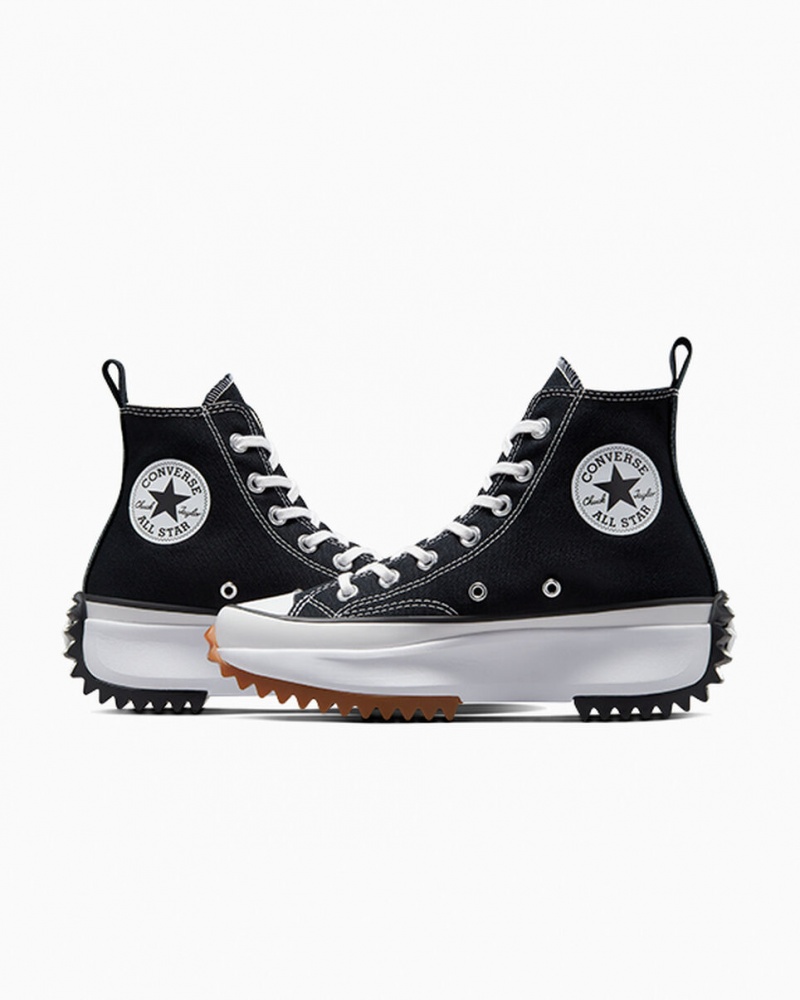 Converse Run Star Hike Platform Svarta Vita | 907WCQIAJ