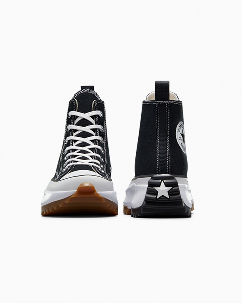 Converse Run Star Hike Platform Svarta Vita | 907WCQIAJ