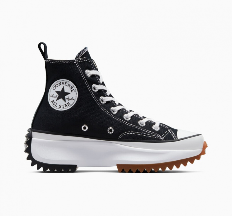 Converse Run Star Hike Platform Svarta Vita | 907WCQIAJ