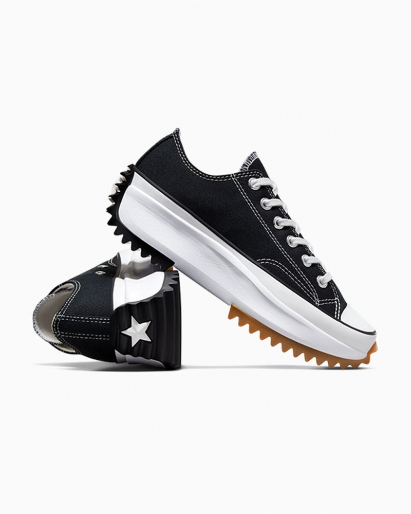 Converse Run Star Hike Platform Svarta Vita | 904EVZBDL