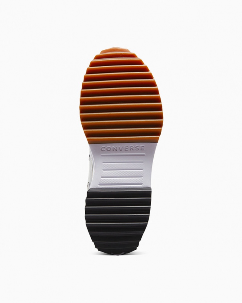 Converse Run Star Hike Platform Vita Svarta | 328QCPHYA