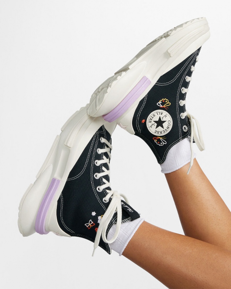 Converse Run Star Legacy CX Platform Butterfly Wings Svarta | 960VZDOAT