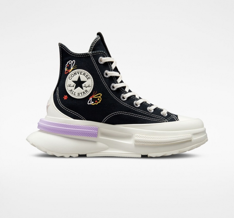 Converse Run Star Legacy CX Platform Butterfly Wings Svarta | 960VZDOAT