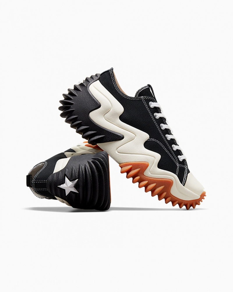Converse Run Star Motion CX Platform Svarta Vita | 509WTNJHG