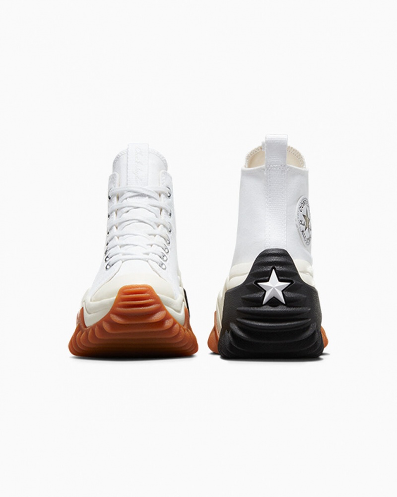 Converse Run Star Motion CX Platform Vita Svarta | 529IJUTDP