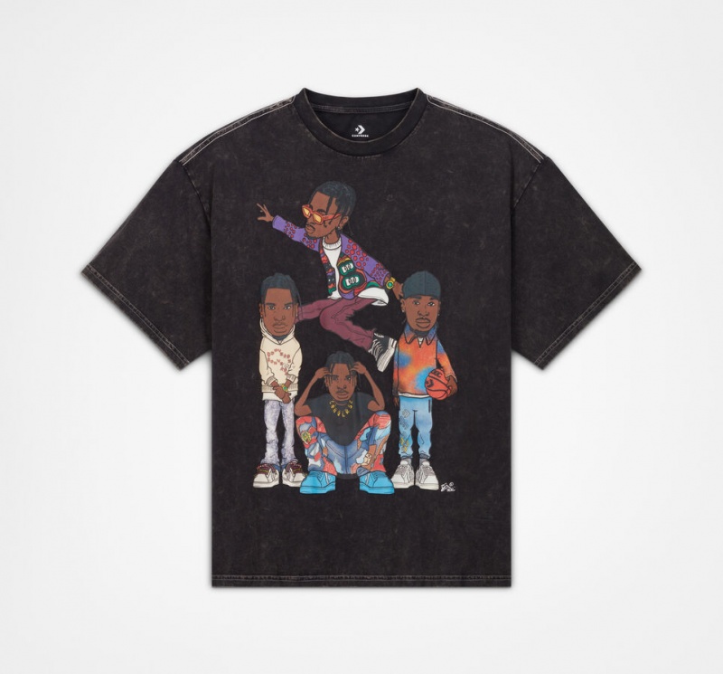 Converse Shai Gilgeous-Alexander Player T-Shirt Svarta | 674CNTVMY
