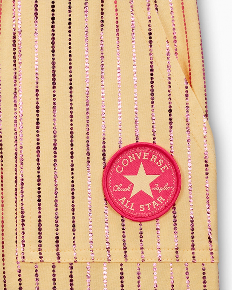 Converse Shine High Rise Shorts Sunny Oasis | 692BYPDFE