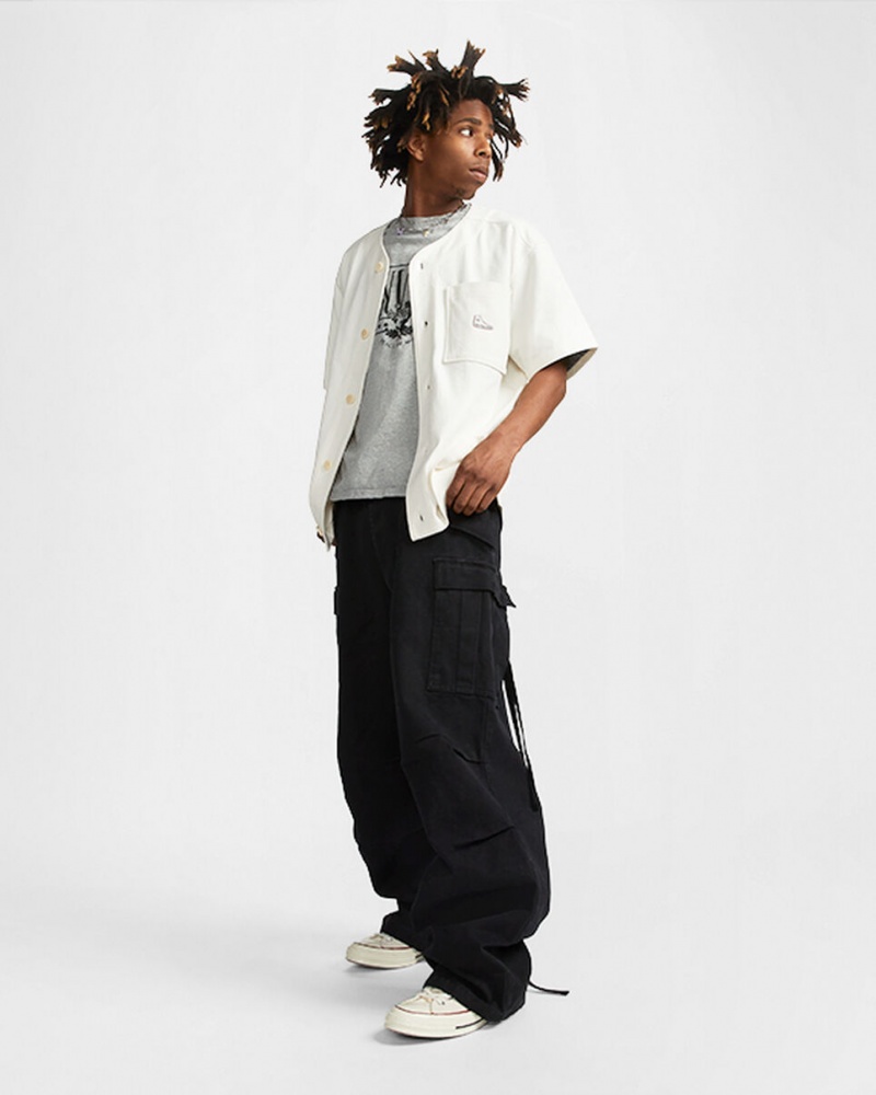 Converse Shoe Patch All Star Baseball Jersey Egret | 748HMUQZJ