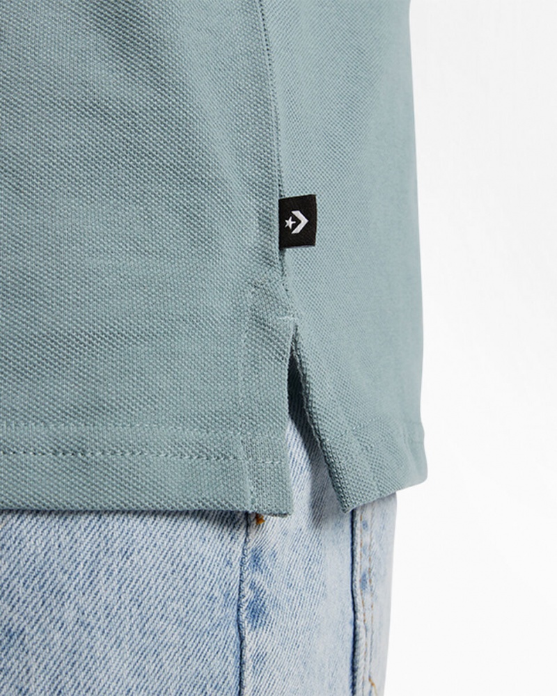 Converse Shoe Patch Polo Shirt Grå | 867TPFADH